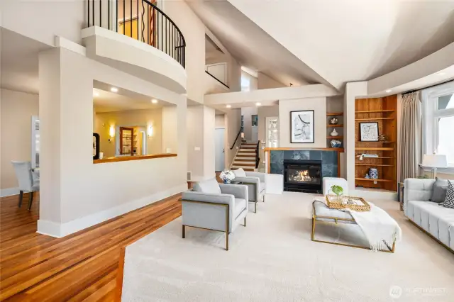 Architecturally Vaulted Ceiling Crafted for Superior Acoustics w Elegant Design Lines
