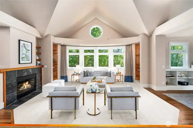 Great Room Designed w Resonant Vault for Clear Pristine Sound