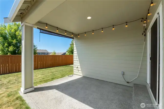 Another view of the covered back porch!