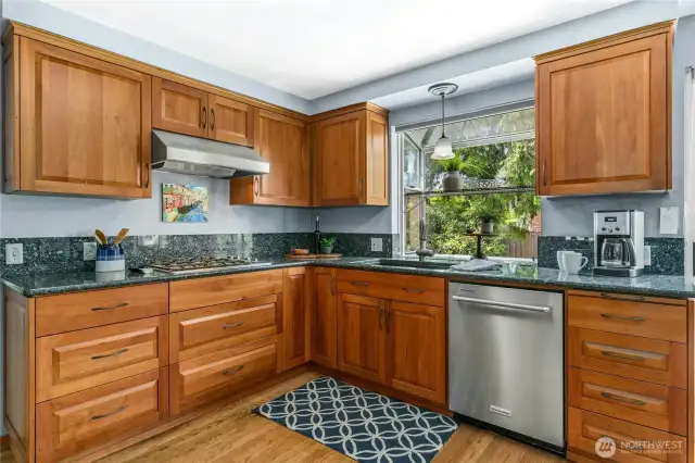 All the stainless appliances are staying here for you.