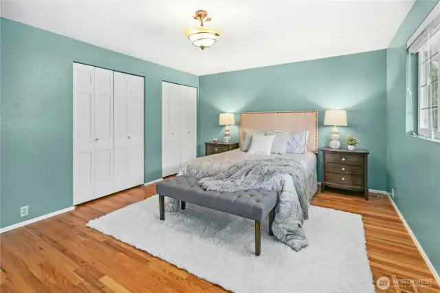 You have space for all your furniture, and two closets give you plenty of space for your clothes!