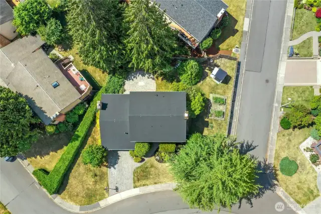 Your bird's eye view shows the whole lot, and the whole brand new roof. The roof was done in June 2025.