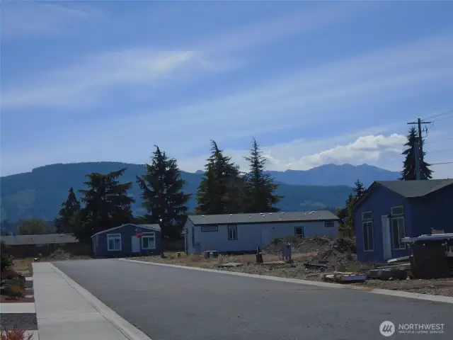 Partial mountain views