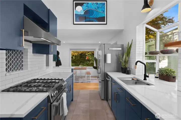 Kitchen on main level