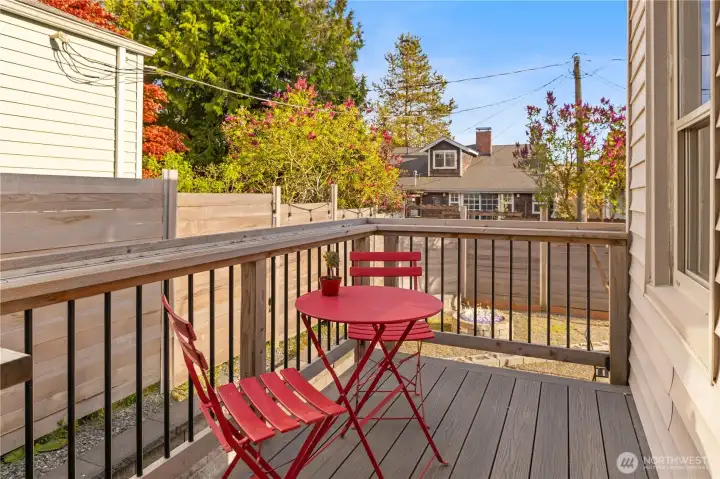 Deck view on main floor