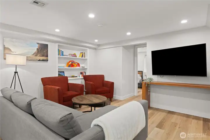 Rec room on lower level