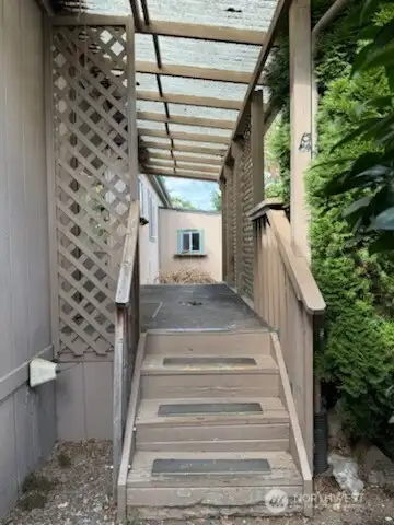 Back door entrance
