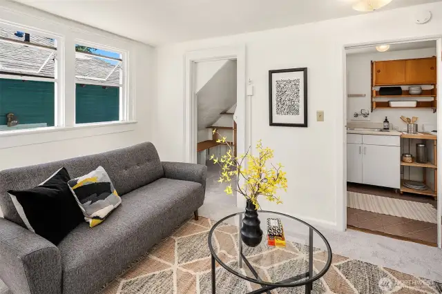 Upstairs bedroom - most prefer to use this as a den and dining area.