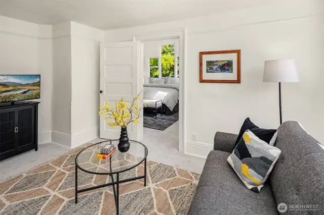 Upstairs bedroom - most prefer to use this as a den and dining area.