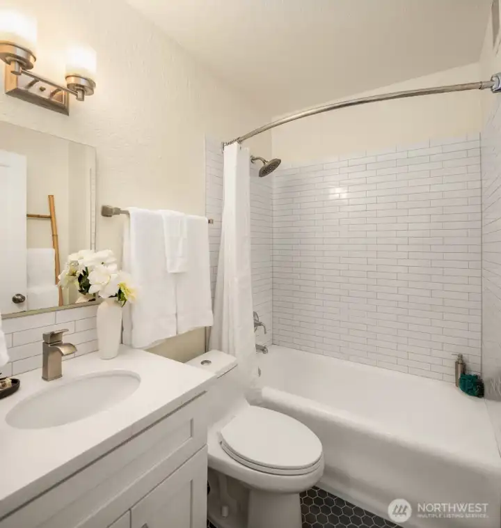 Recently updated bathroom.