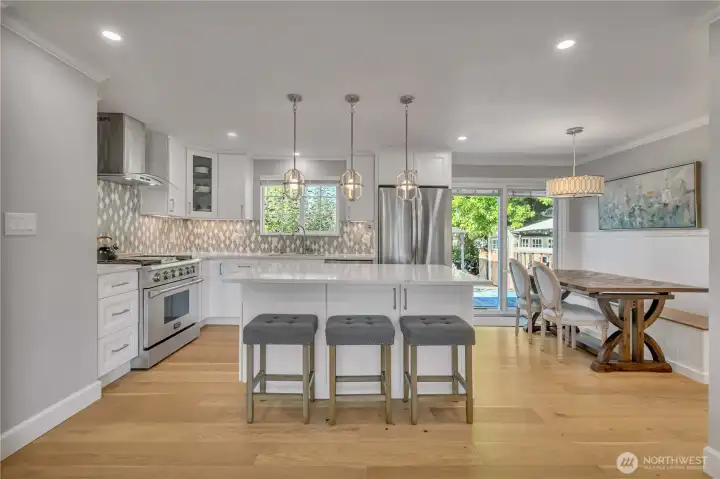 The heart of the home! Equipped with all newer Stainless Steel appliances