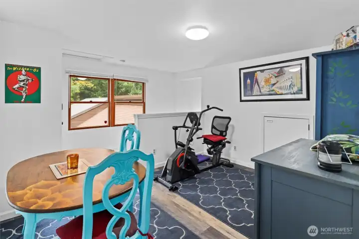 Exercise area in ADU.