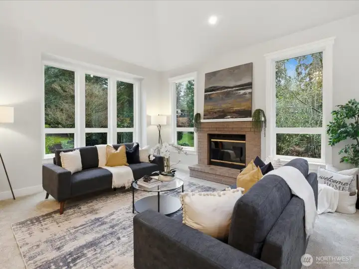 Recessed lighting and new millwork throughout!