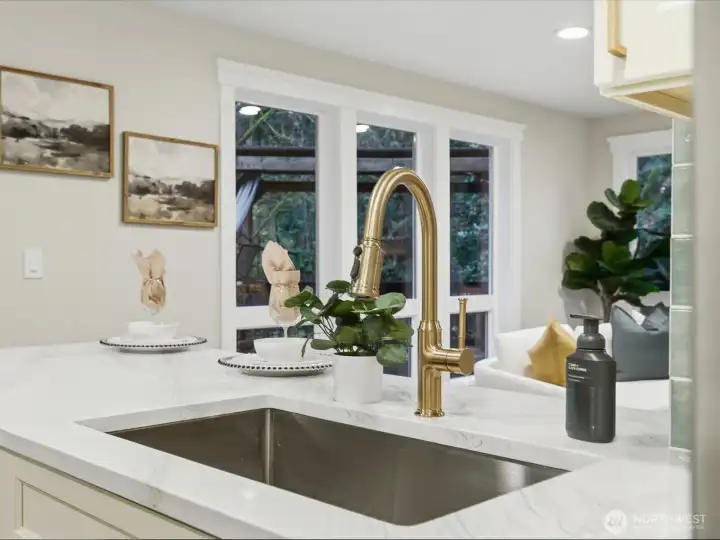 Designer touches throughout.