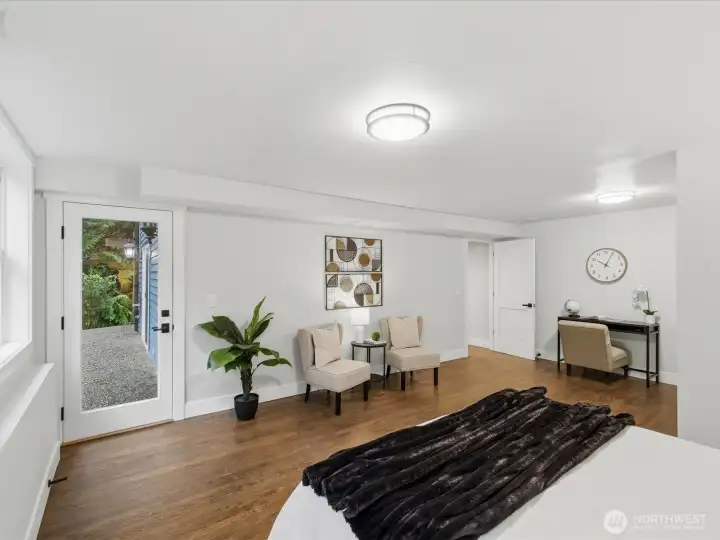 Private entrance...think multi-gen living, AirBNB, etc...