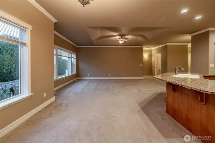 Dining Area and Living Room area of Great Room