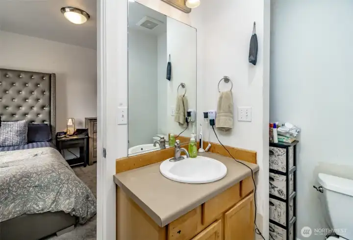 Main Bathroom in bedroom to the right