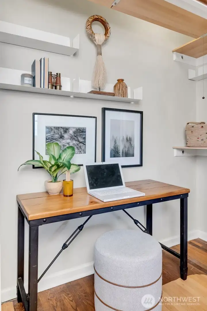 Work from home and enjoy extra storage.