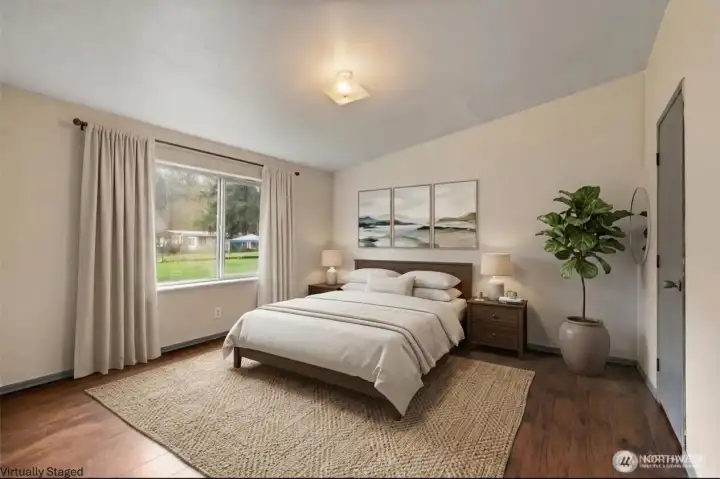 Primary Bedroom virtually staged Primary Bedroom virtually staged