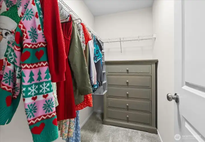 Walk-in closet located in bedroom #3.
