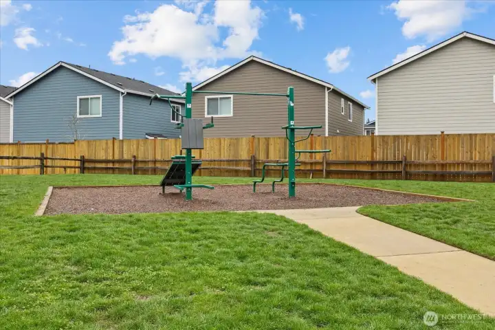 Strength zone located at playground area.