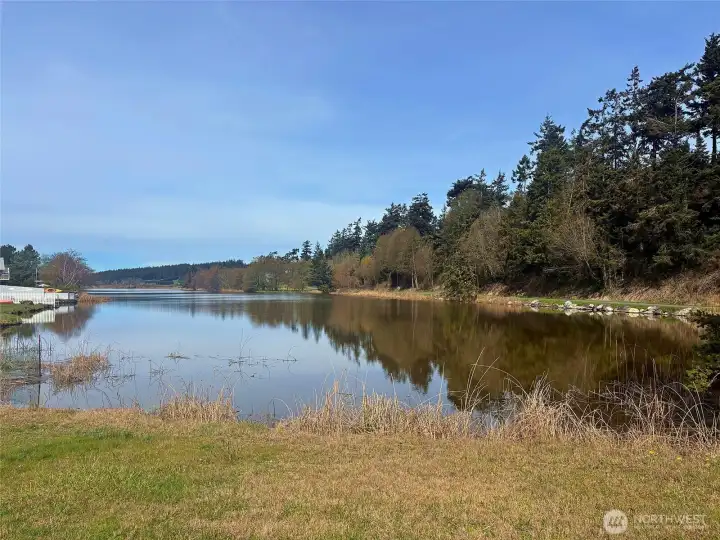 The Admiral's Cove Beach Club lake.  Quiet and tranquil.