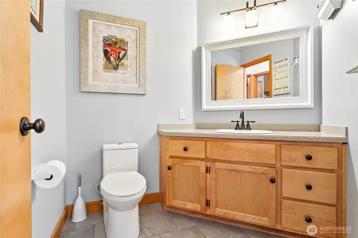 1/2 bath on main floor, also updated in 2021