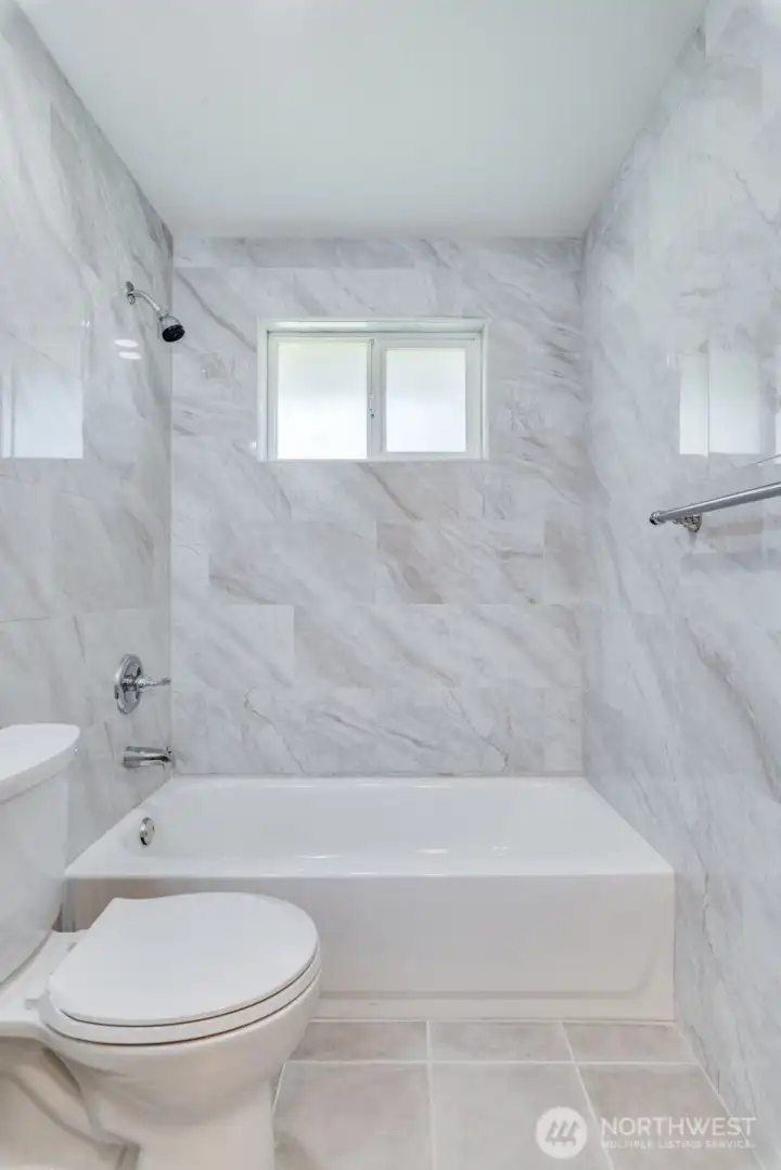 Beautifully updated shared bathroom.