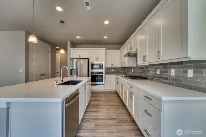 Lots of cabinets and counter space