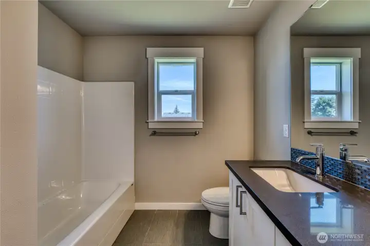 upper level shared bath