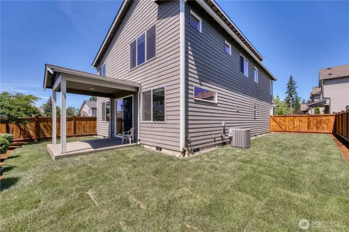 Fully fenced yard