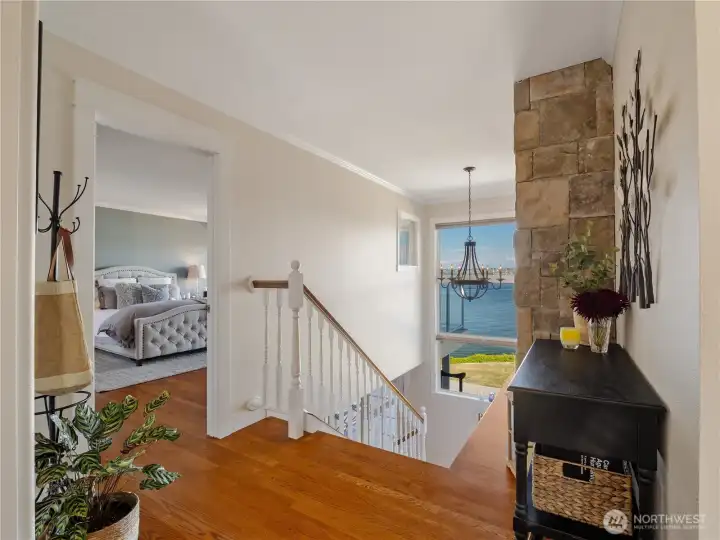 Just about every room in the house have a view. You will not miss a thing.