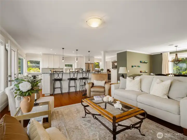 Your guests can sit and entertain you at the counter while you are preparing a gourmet meal for them.