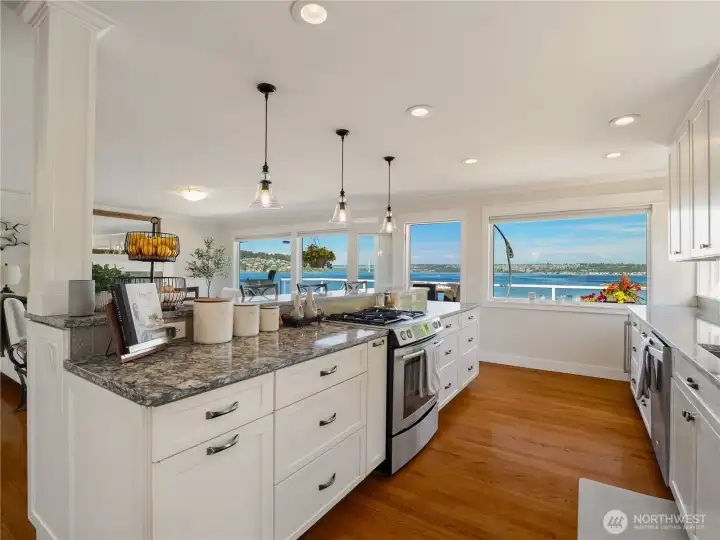 You have easy access to the oversized deck outside where you can entertain and relax.