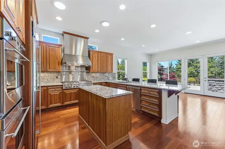 Great room kitchen, family room and informal dining.