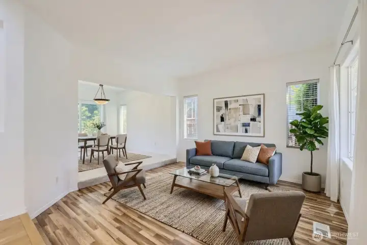 AI Staged Living Room