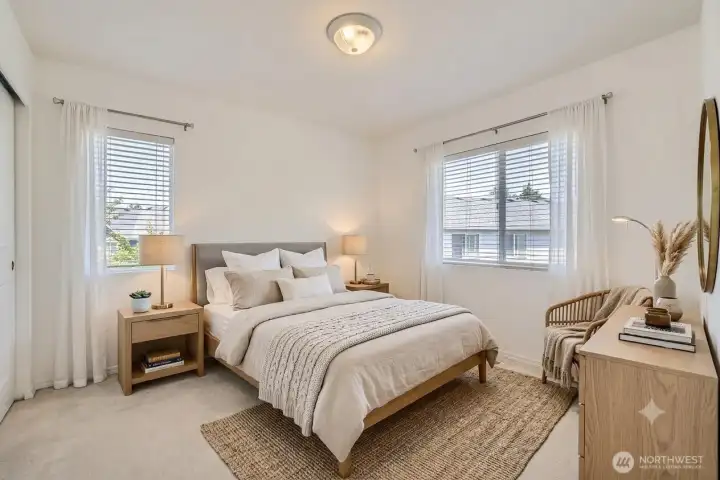 AI Staged Upper Bedroom 1