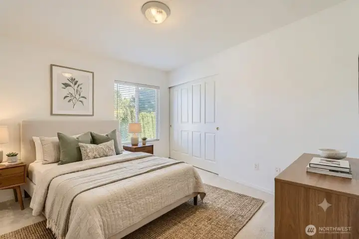AI Staged Upper Bedroom 2
