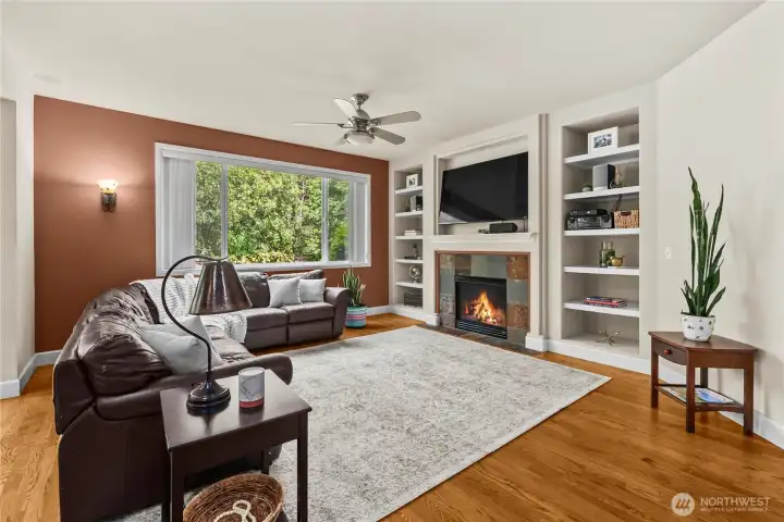 Family Room with second of three fireplaces