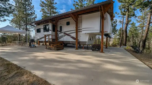 RV cover timbers were harvested and cut on the property.