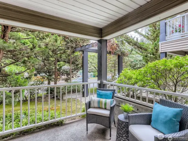 Private patio