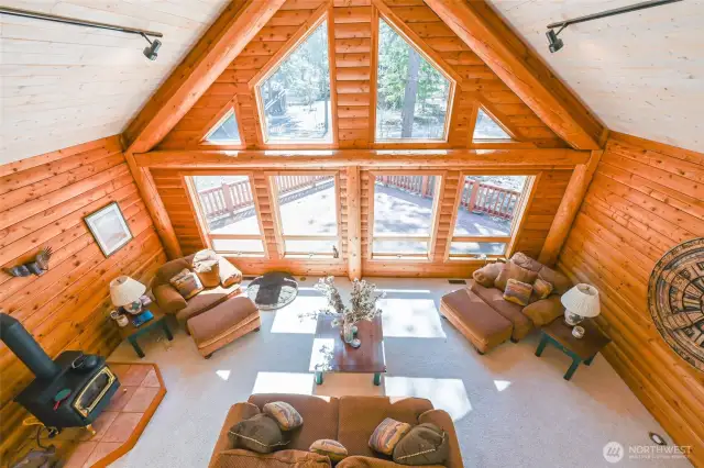 Sunny spacious family room