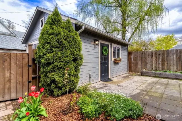 Back Patio, Garden Space, Detached Garage
