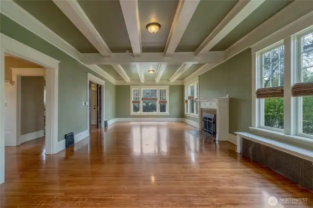Extra Large Living Room + Gas Fireplace