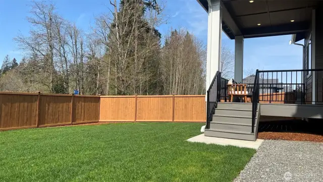 Bright homesite, corner lot