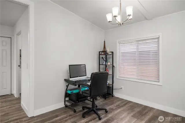 Office or dining nook off of living room.
