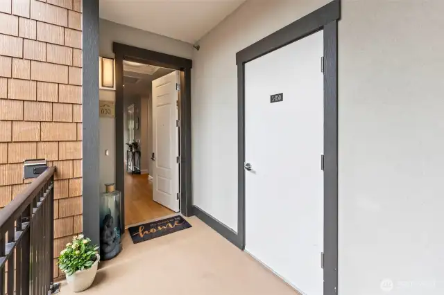 Welcome home! Convenient, spacious storage right outside your front door.  The exterior of the building is constructed with non-combustible materials keeping your safety in mind.