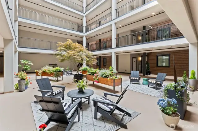 From your walkway to the condo, you pass this area.