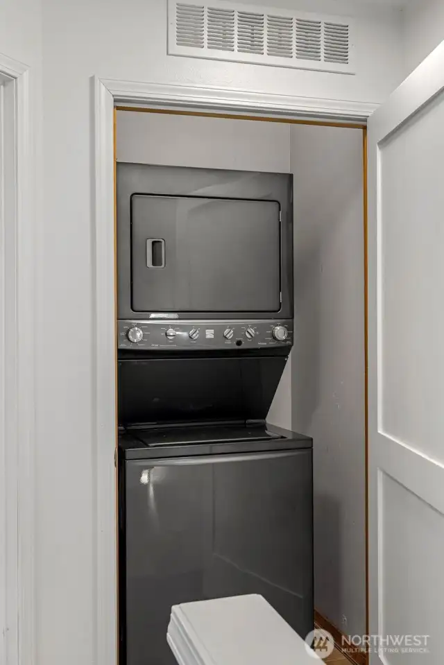 Washer and Dryer on the second level