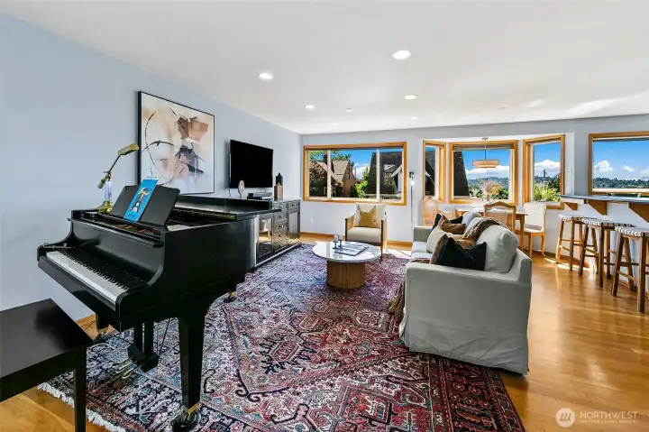 Space for a grand piano! All of the rooms in this house are generously proportioned.